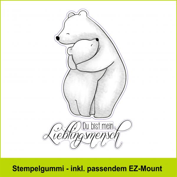 Bär mit Kind - Neuauflage - Stempelgummi